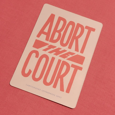 Abort the Court Sticker