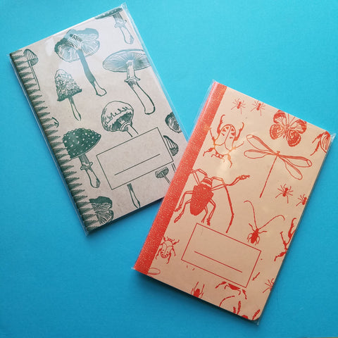 Insect and Mushroom Notebooks