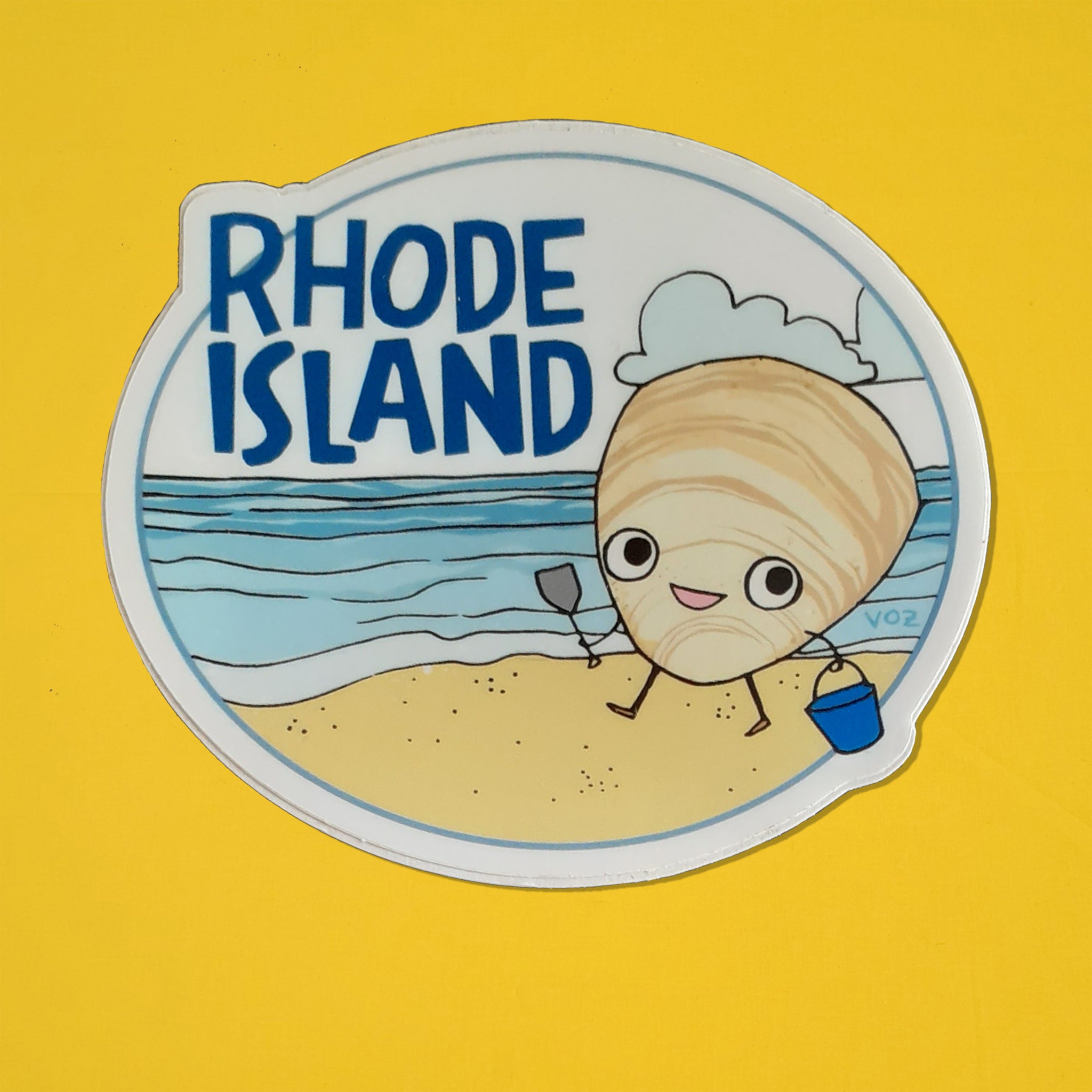 Quahog Rhode Island Sticker