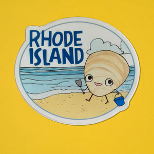 Quahog Rhode Island Sticker